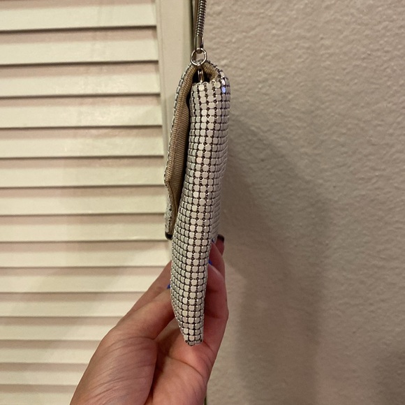 Bcbg white sequined small cross body purse. - Picture 3 of 7